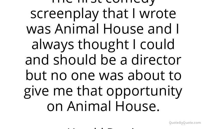 Preview image for this quote by Harold Ramis