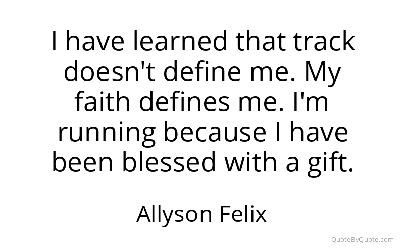 Preview image for this quote by Allyson Felix