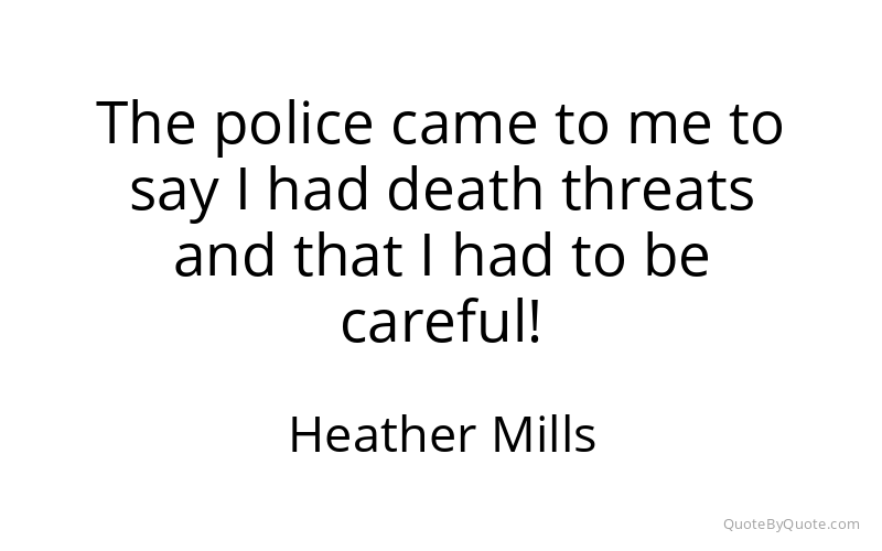 Preview image for this quote by Heather Mills