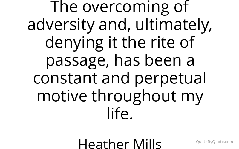 Preview image for this quote by Heather Mills