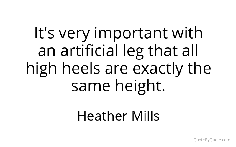 Preview image for this quote by Heather Mills