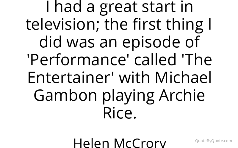 Preview image for this quote by Helen McCrory