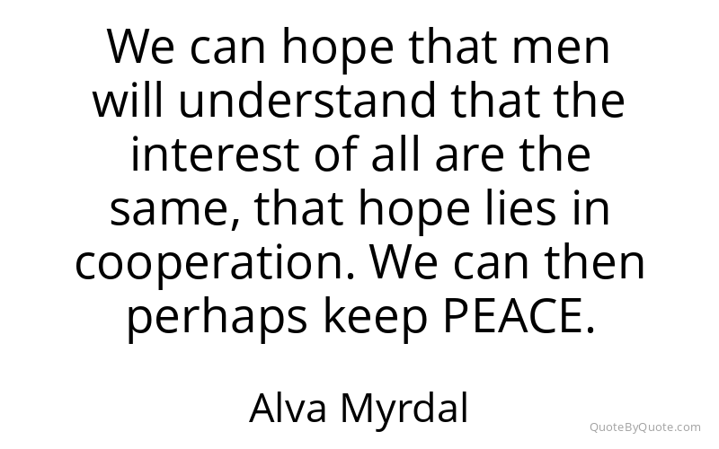 Preview image for this quote by Alva Myrdal
