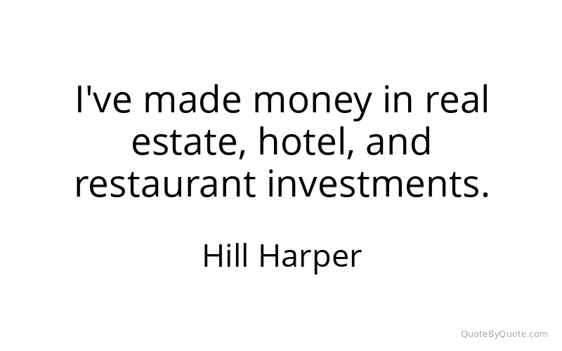 Preview image for this quote by Hill Harper