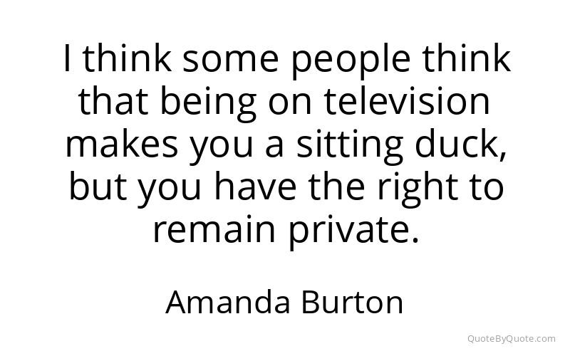 Preview image for this quote by Amanda Burton