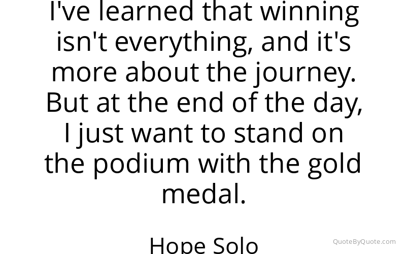 Preview image for this quote by Hope Solo