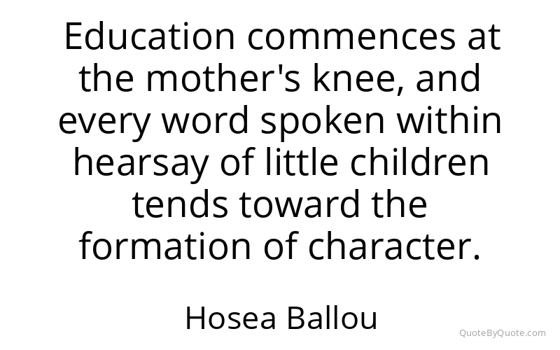 Preview image for this quote by Hosea Ballou