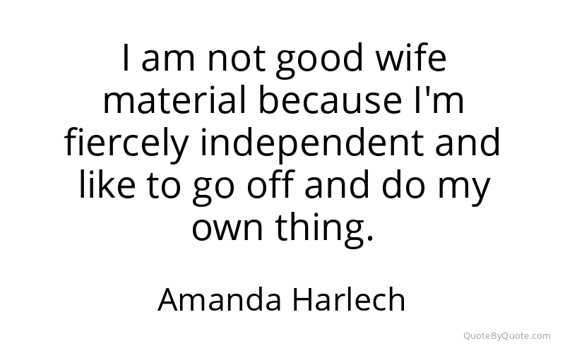 Preview image for this quote by Amanda Harlech