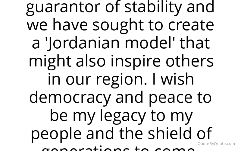 Preview image for this quote by Hussein of Jordan