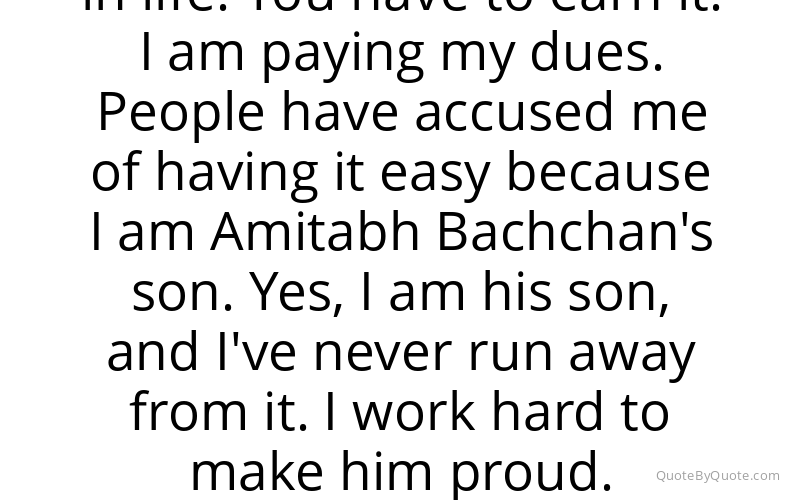 Preview image for this quote by Abhishek Bachchan