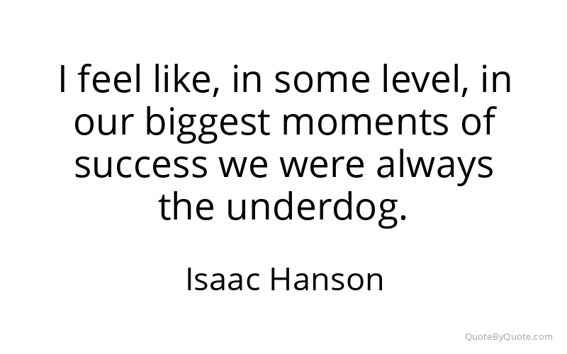Preview image for this quote by Isaac Hanson