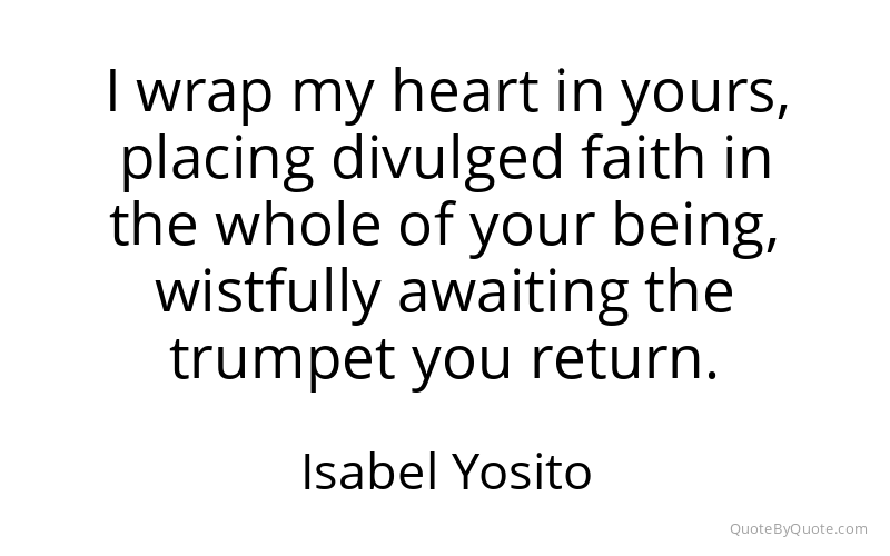 Preview image for this quote by Isabel Yosito