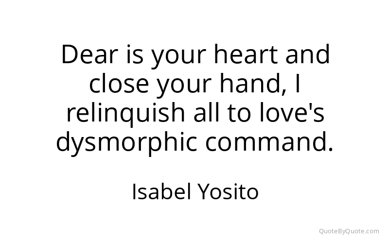 Preview image for this quote by Isabel Yosito