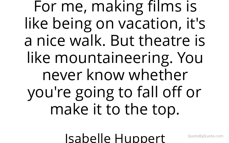 Preview image for this quote by Isabelle Huppert