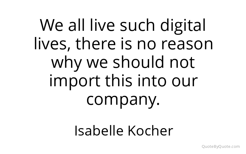 Preview image for this quote by Isabelle Kocher