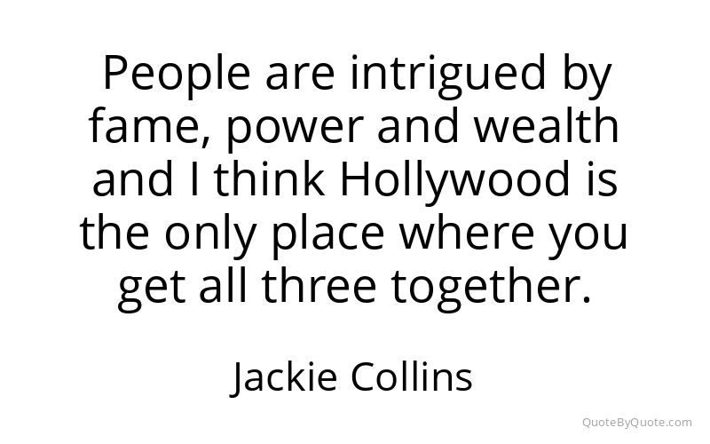 Preview image for this quote by Jackie Collins
