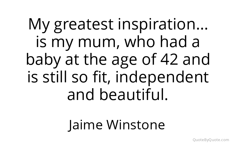 Preview image for this quote by Jaime Winstone
