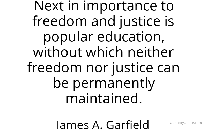 Preview image for this quote by James A. Garfield