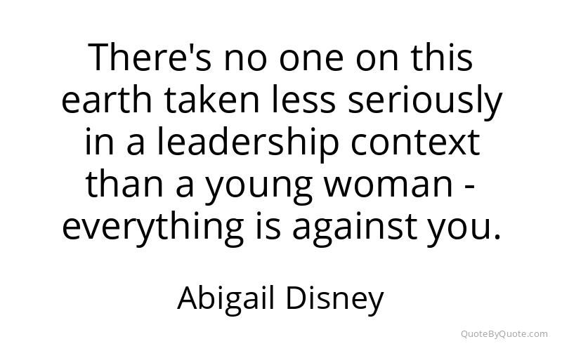 Preview image for this quote by Abigail Disney