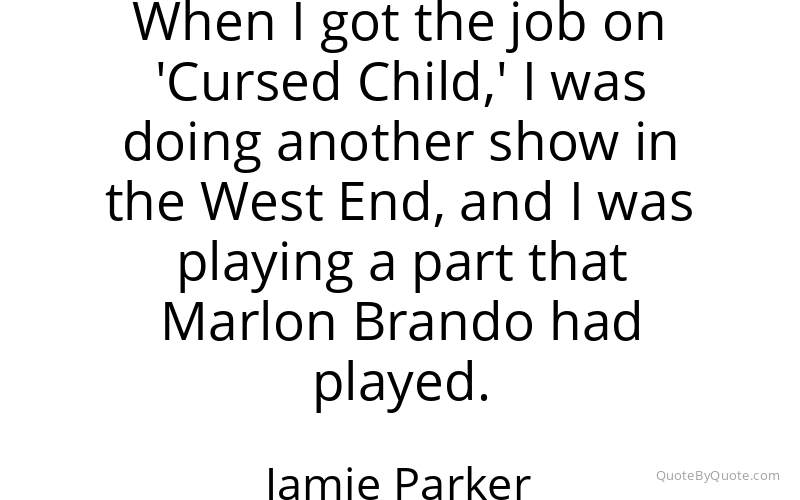Preview image for this quote by Jamie Parker