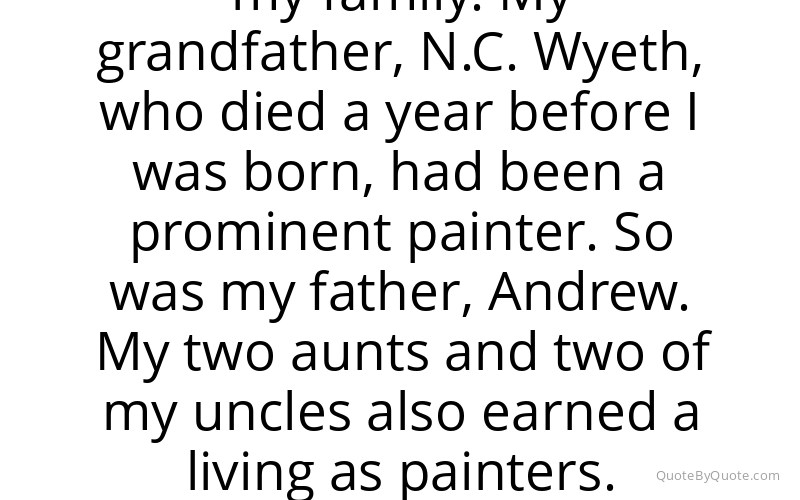 Preview image for this quote by Jamie Wyeth