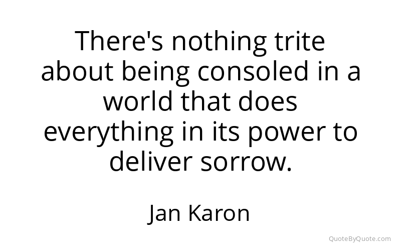 Preview image for this quote by Jan Karon