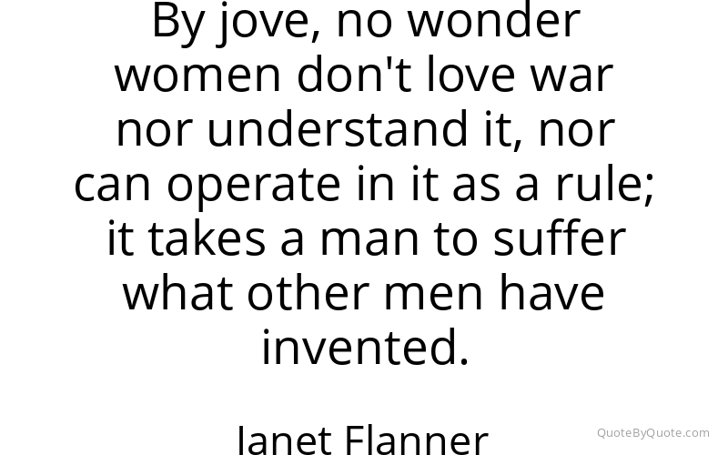 Preview image for this quote by Janet Flanner
