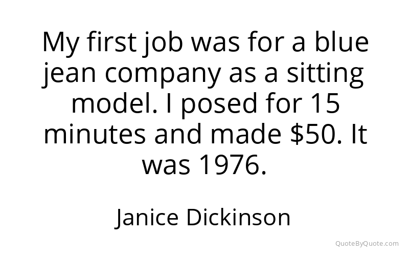 Preview image for this quote by Janice Dickinson