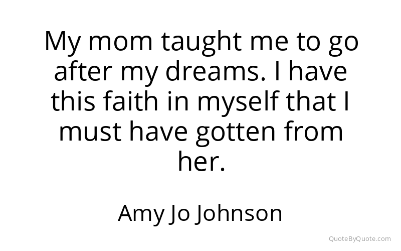 Preview image for this quote by Amy Jo Johnson