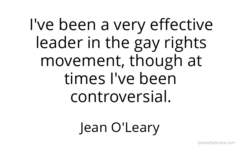 Preview image for this quote by Jean O'Leary