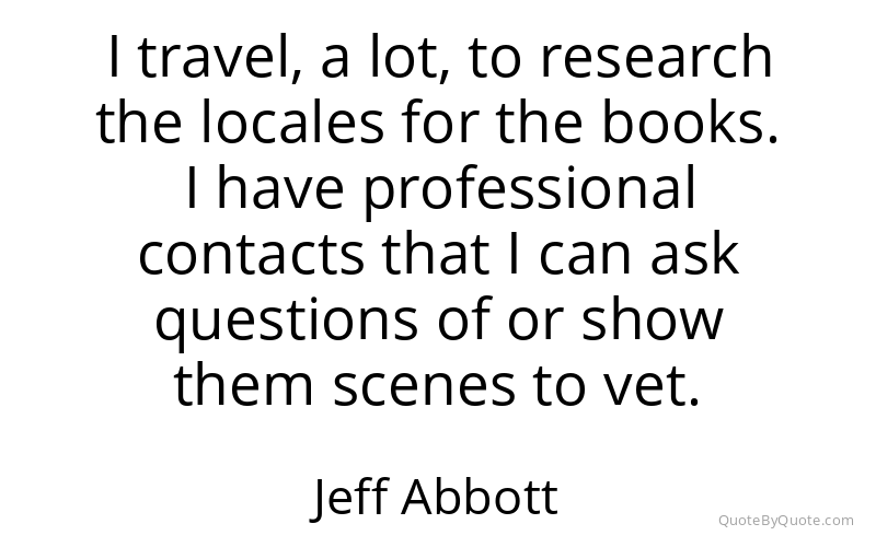 Preview image for this quote by Jeff Abbott