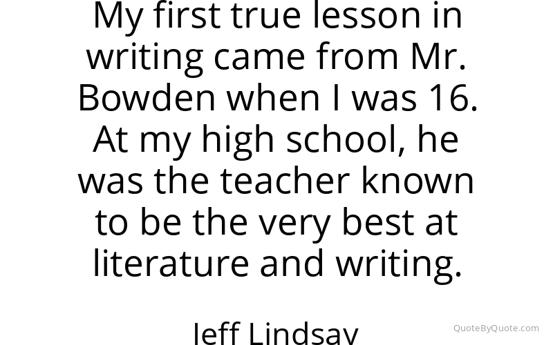 Preview image for this quote by Jeff Lindsay