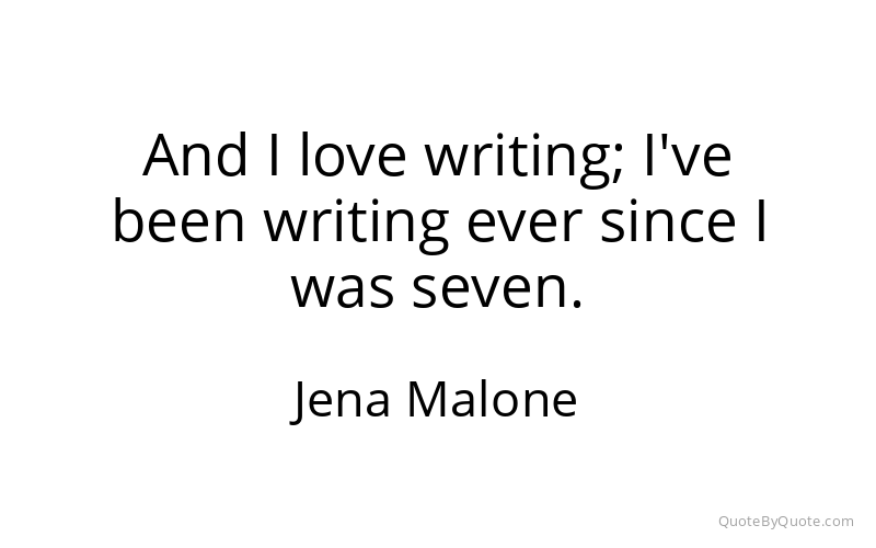 Preview image for this quote by Jena Malone