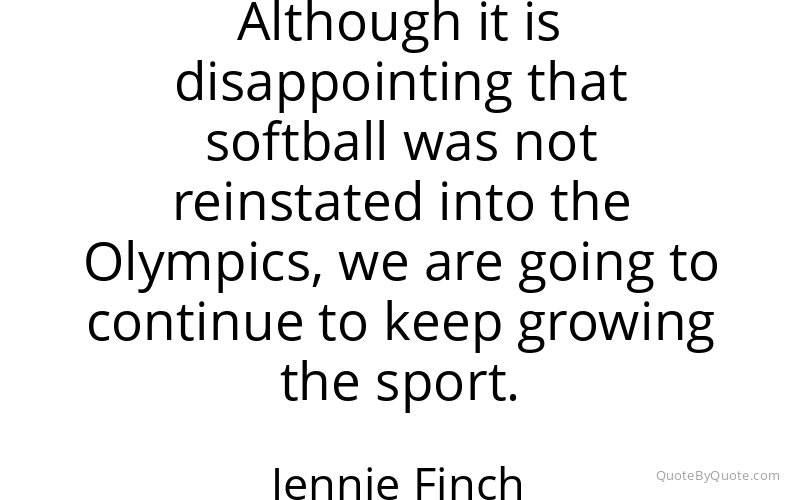 Preview image for this quote by Jennie Finch