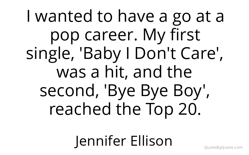 Preview image for this quote by Jennifer Ellison