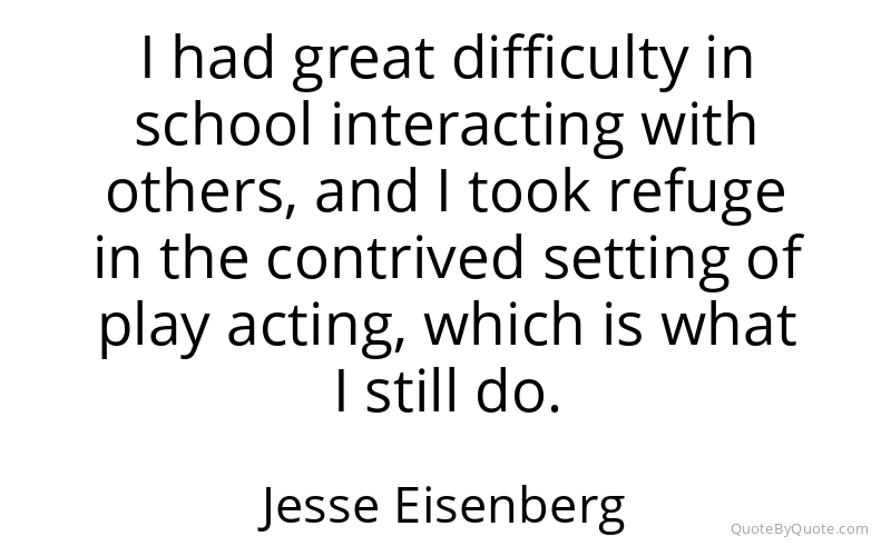 Preview image for this quote by Jesse Eisenberg