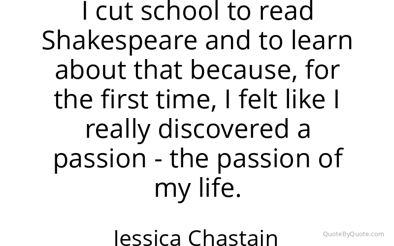 Preview image for this quote by Jessica Chastain