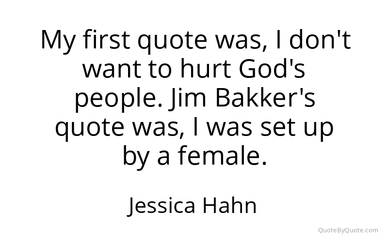 Preview image for this quote by Jessica Hahn