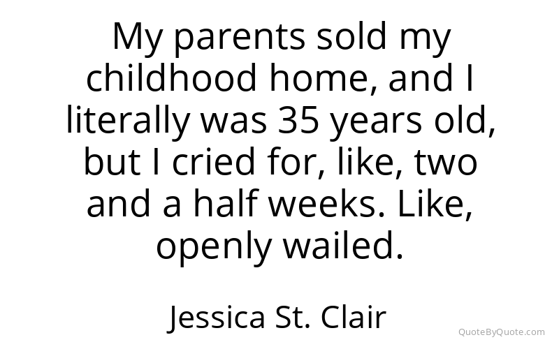 Preview image for this quote by Jessica St. Clair