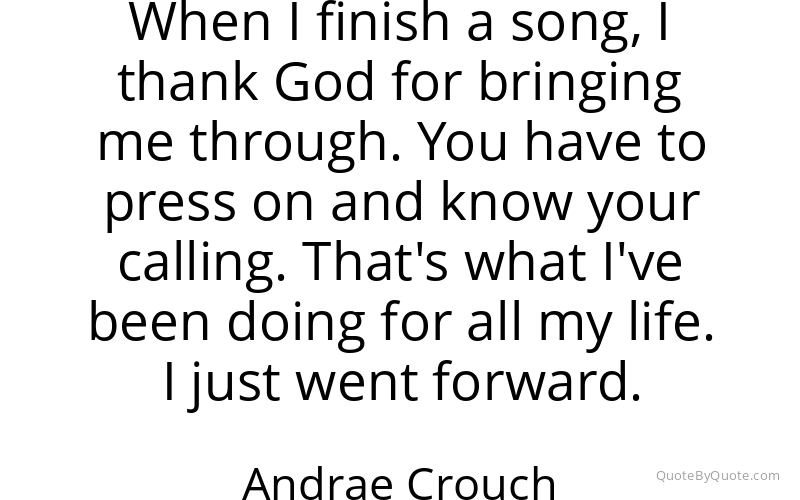 Preview image for this quote by Andrae Crouch