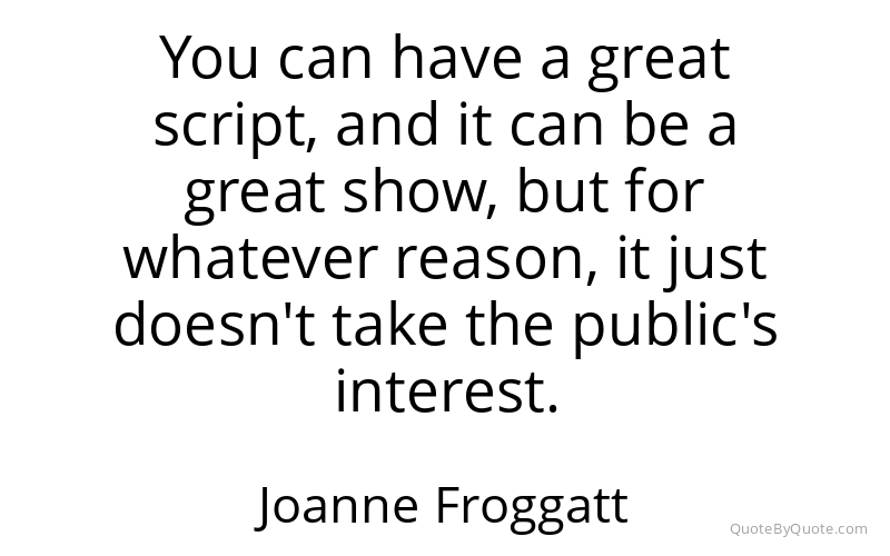 Preview image for this quote by Joanne Froggatt