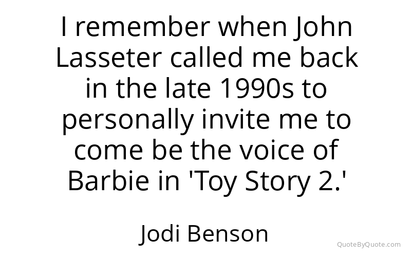 Preview image for this quote by Jodi Benson