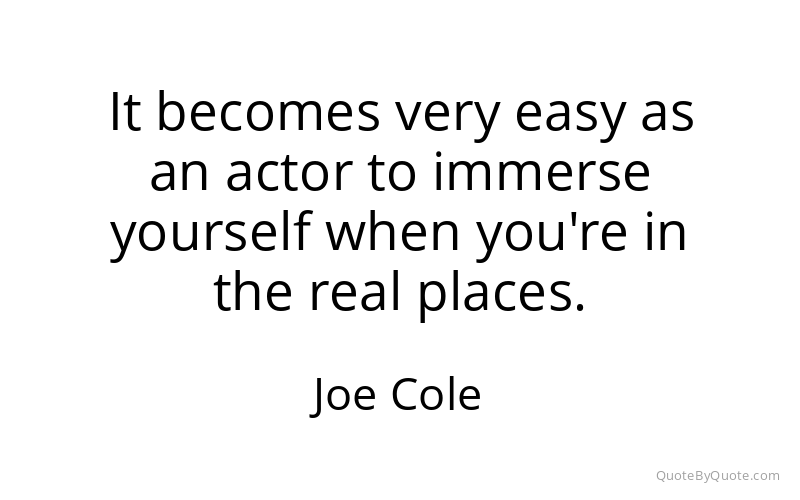 Preview image for this quote by Joe Cole