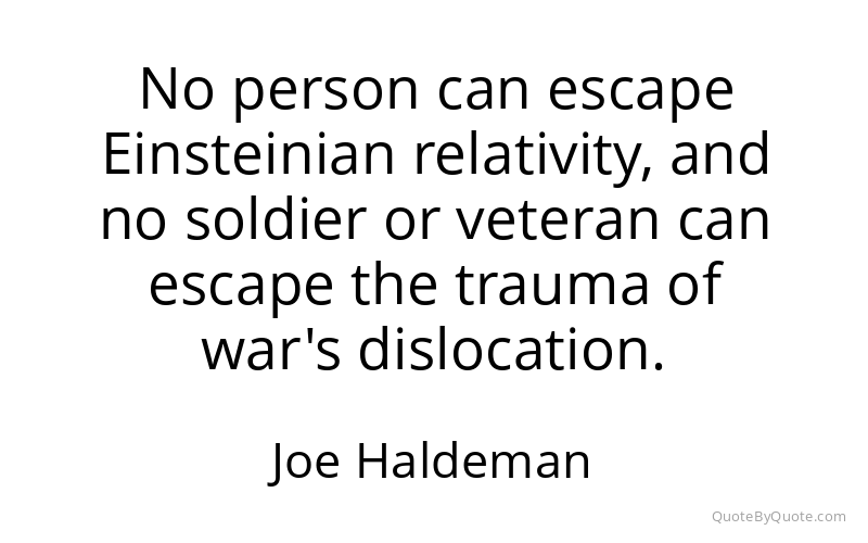 Preview image for this quote by Joe Haldeman