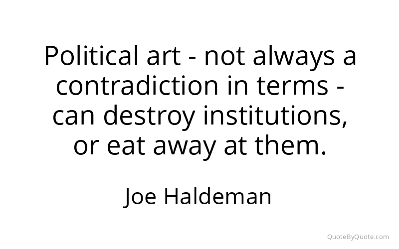 Preview image for this quote by Joe Haldeman