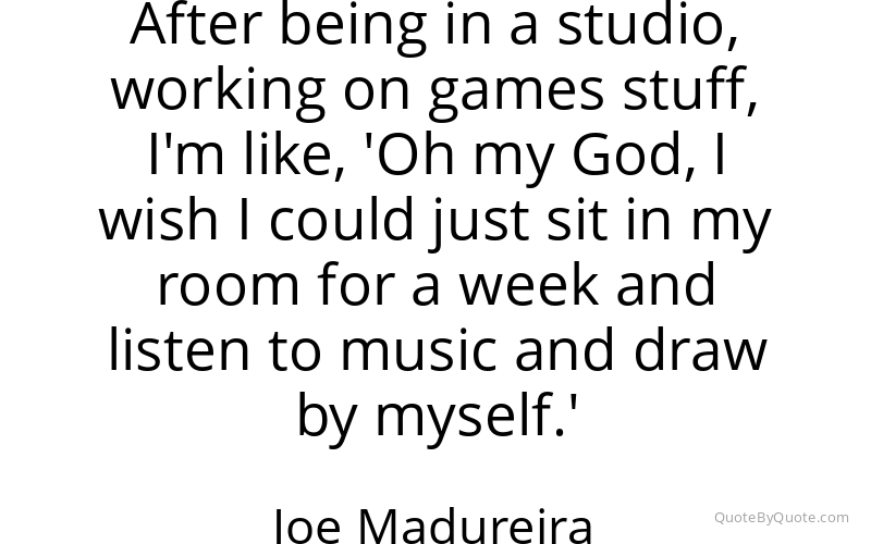 Preview image for this quote by Joe Madureira