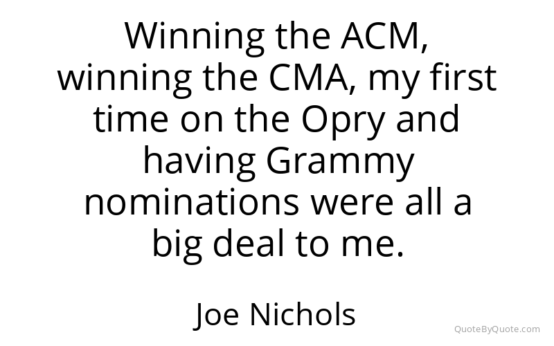 Preview image for this quote by Joe Nichols