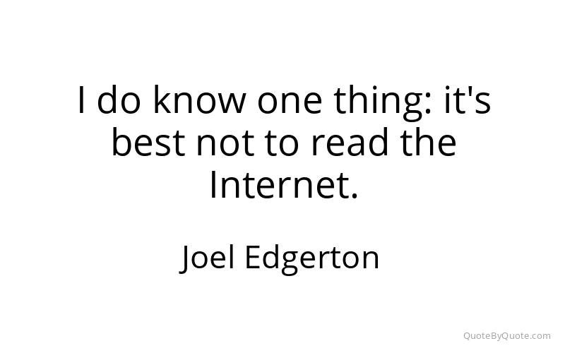 Preview image for this quote by Joel Edgerton
