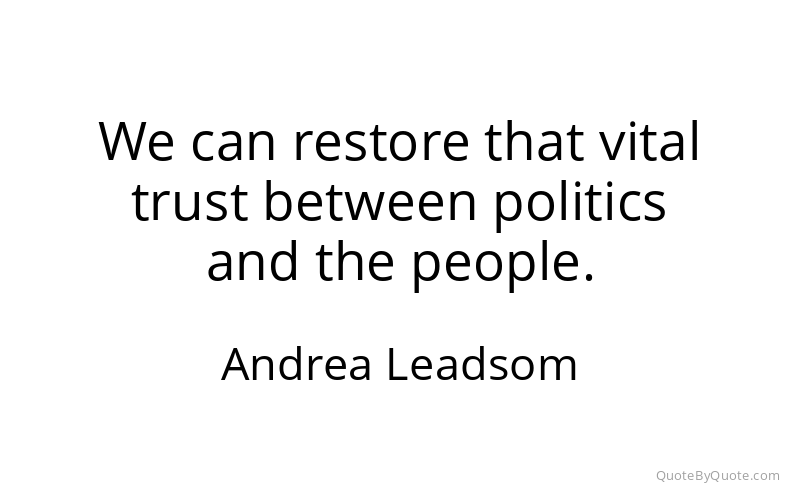 Preview image for this quote by Andrea Leadsom