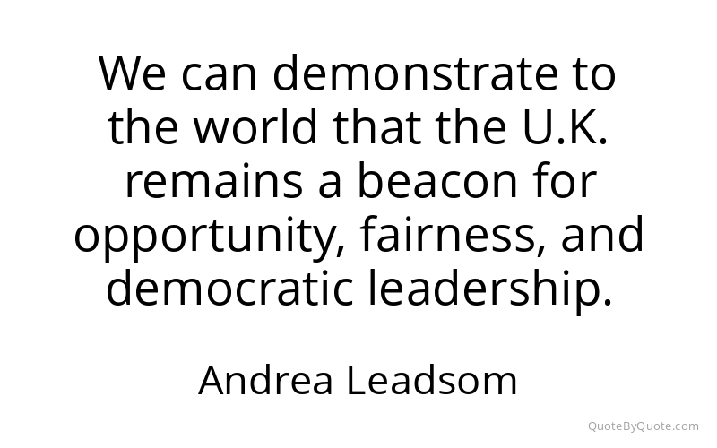 Preview image for this quote by Andrea Leadsom
